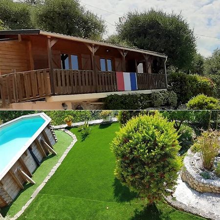 Le Chalet De La Pierreraie Cote D'Azur Piscine Terrasse Et Vue Mer Drap Luaran gambar