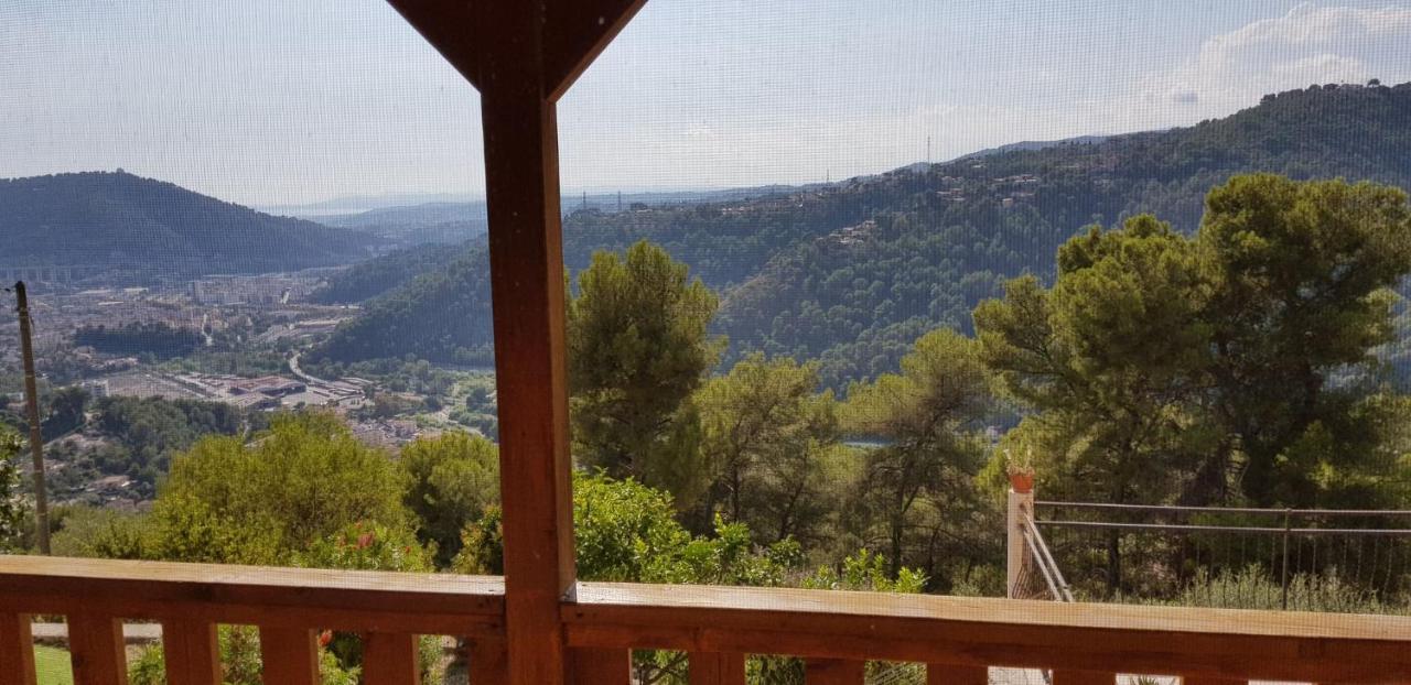 Le Chalet De La Pierreraie Cote D'Azur Piscine Terrasse Et Vue Mer Drap Luaran gambar