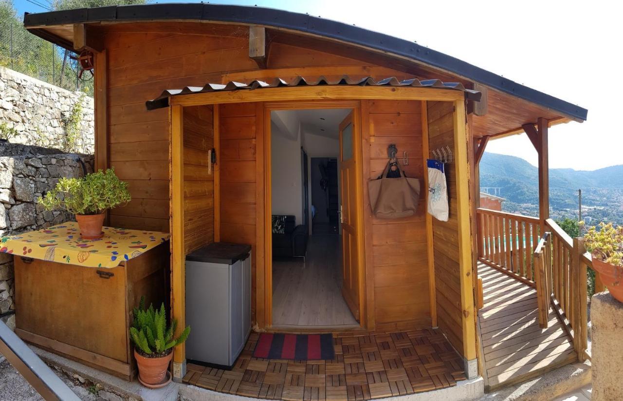 Le Chalet De La Pierreraie Cote D'Azur Piscine Terrasse Et Vue Mer Drap Luaran gambar